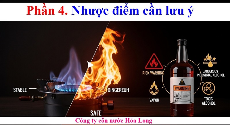 Cồn nước dành cho bếp cồn: Giải pháp nhiên liệu sạch, an toàn và tiết kiệm